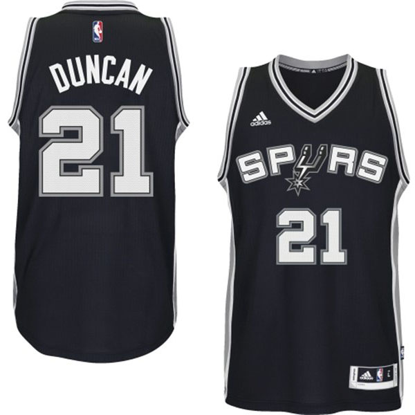 San Antonio Spurs #21 Tim Duncan 2014 15 New Swingman Road Black Jersey